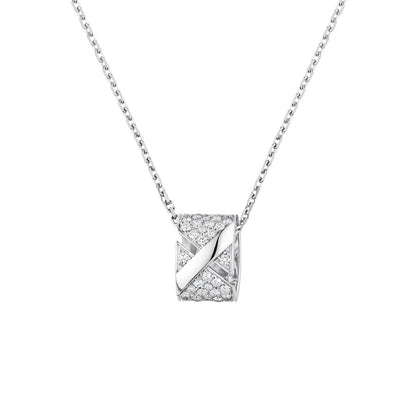 [Opulent Aurora]LIENS EVIDENCE DIAMOND PAVED NECKLACE