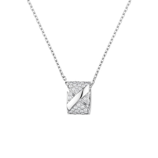 [Opulent Aurora]LIENS EVIDENCE DIAMOND PAVED NECKLACE