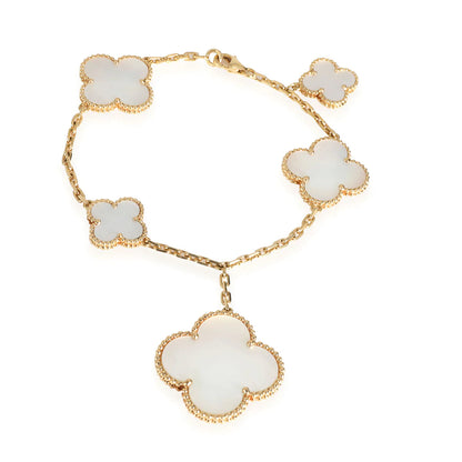 [Opulent Aurora]MAGIC CLOVER MOP GOLD BRACELET 5 MOTIFS