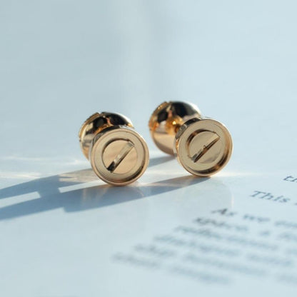 [Opulent Aurora]LOVE EARRINGS PINK GOLD 10MM