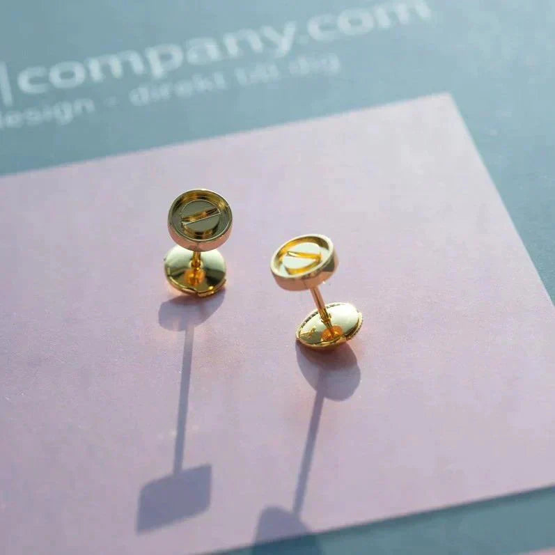 [Opulent Aurora]LOVE EARRINGS GOLD 10MM