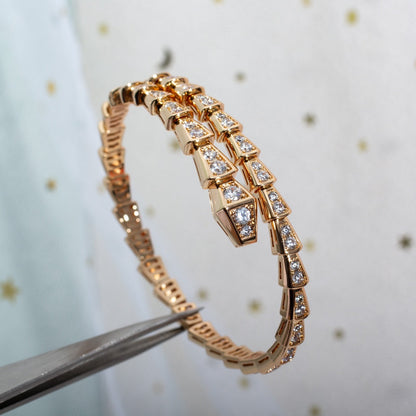 [Opulent Aurora]SERPENTI BRACELET 6.8MM PINK GOLD DIAMOND