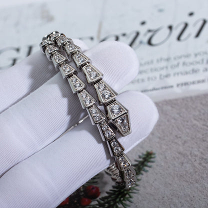 [Opulent Aurora]SERPENTI BRACELET 6MM SILVER DIAMOND