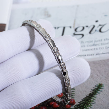 [Opulent Aurora]SERPENTI BRACELET SILVER DIAMOND