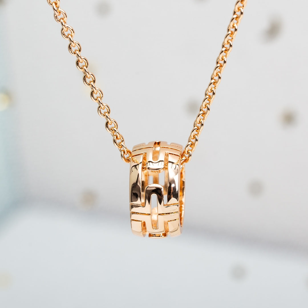 [Opulent Aurora]PARENTESI NECKLACE PINK GOLD