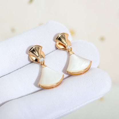 [Opulent Aurora]DREAM MOP PINK GOLD EARRINGS