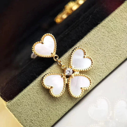 [Opulent Aurora]CLOVER SWEET WHITE MOP EARRINGS