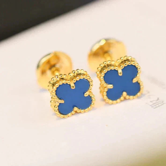 [Opulent Aurora]CLOVER MINI 9.5MM TURQUOISE EARRINGS