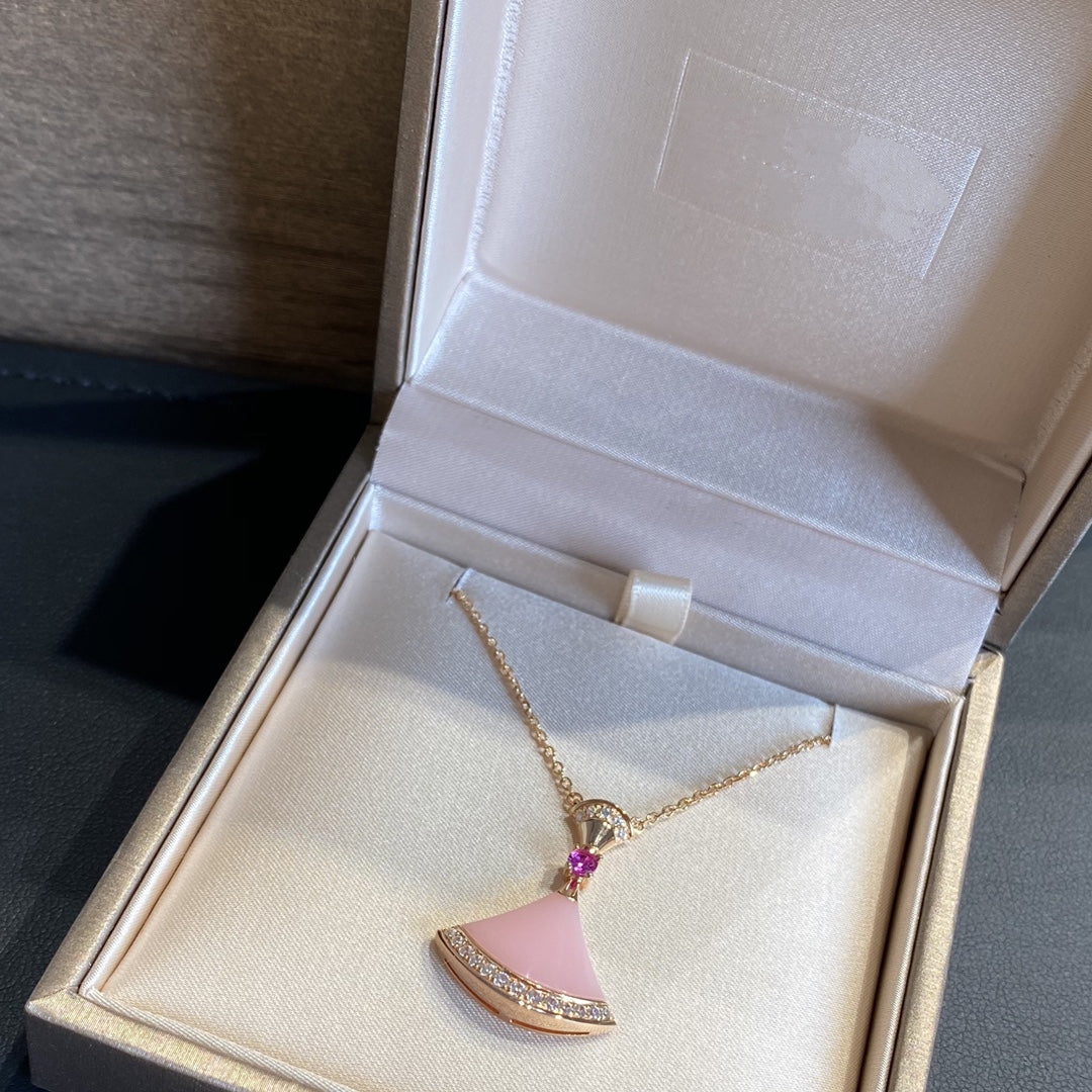 [Opulent Aurora]DREAM NECKLACE PINK OPAL