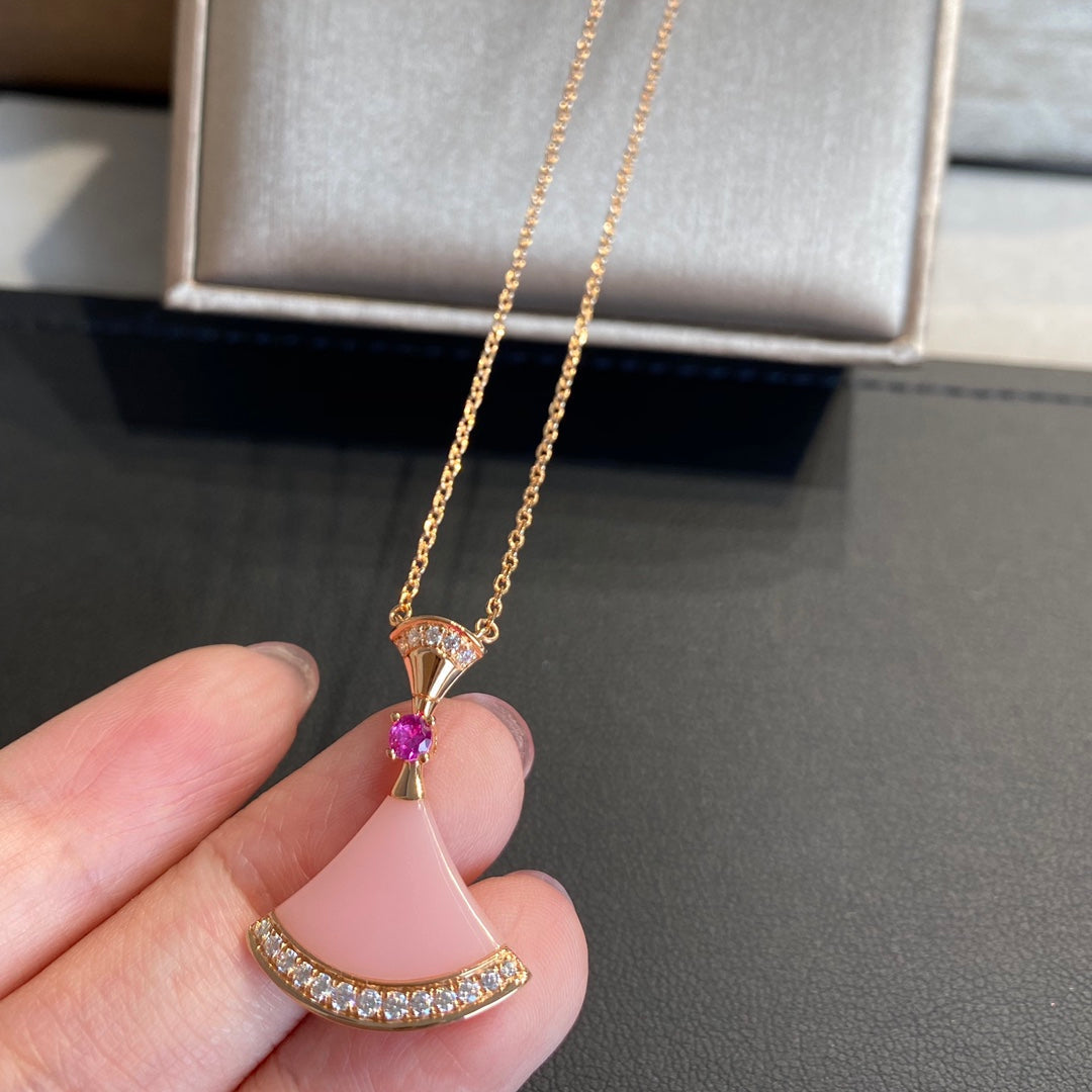 [Opulent Aurora]DREAM NECKLACE PINK OPAL