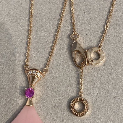 [Opulent Aurora]DREAM NECKLACE PINK OPAL