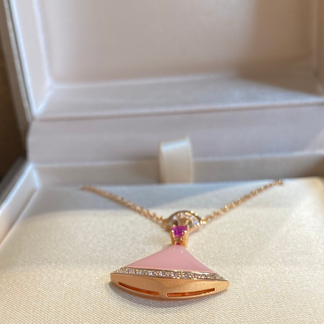 [Opulent Aurora]DREAM NECKLACE PINK OPAL