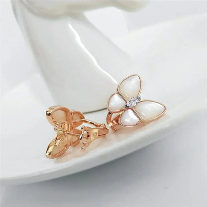 [Opulent Aurora]BUTTERFLY MOP DIAMOND EARRINGS