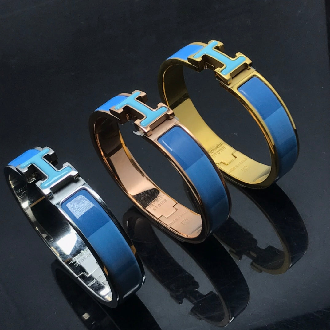 [Opulent Aurora]H BRACELET BLUE RAINBOW CERAMIC