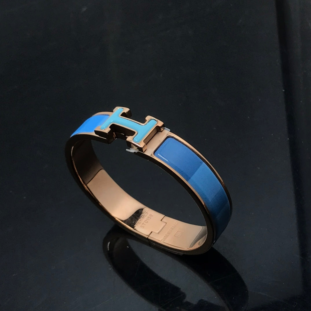 [Opulent Aurora]H BRACELET BLUE RAINBOW CERAMIC