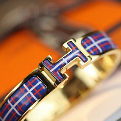 [Opulent Aurora]H TARTAN BRACELET 12MM