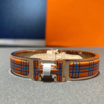 [Opulent Aurora]H TARTAN BRACELET 12MM