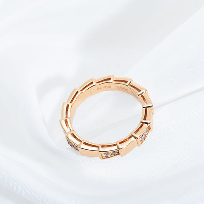 [Opulent Aurora]SERPENTI RING PINK GOLD  3MM