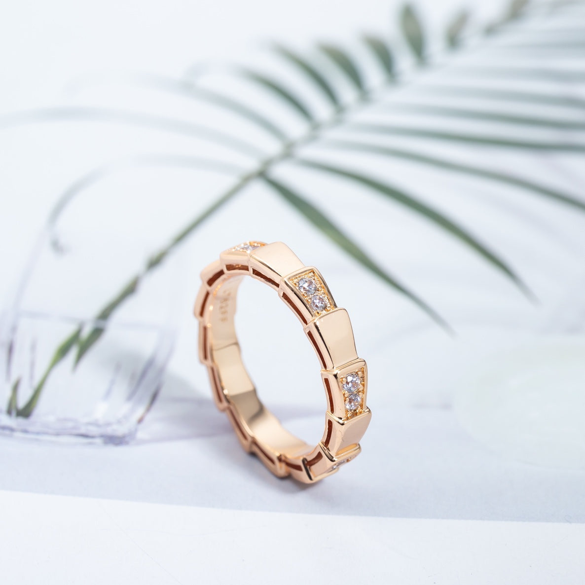 [Opulent Aurora]SERPENTI RING PINK GOLD  3MM