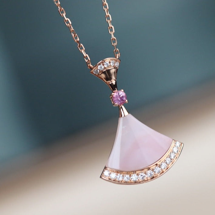 [Opulent Aurora]DREAM NECKLACE PINK MOP DIAMOND