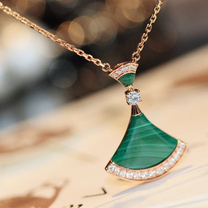 [Opulent Aurora]DREAM NECKLACE MALACHITE DIAMOND