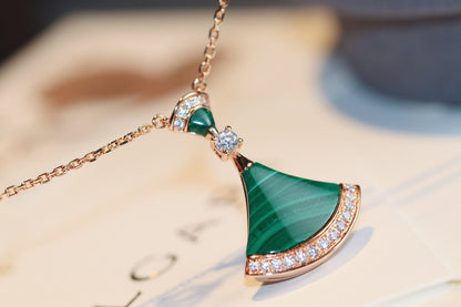 [Opulent Aurora]DREAM NECKLACE MALACHITE DIAMOND