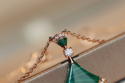 [Opulent Aurora]DREAM NECKLACE MALACHITE DIAMOND