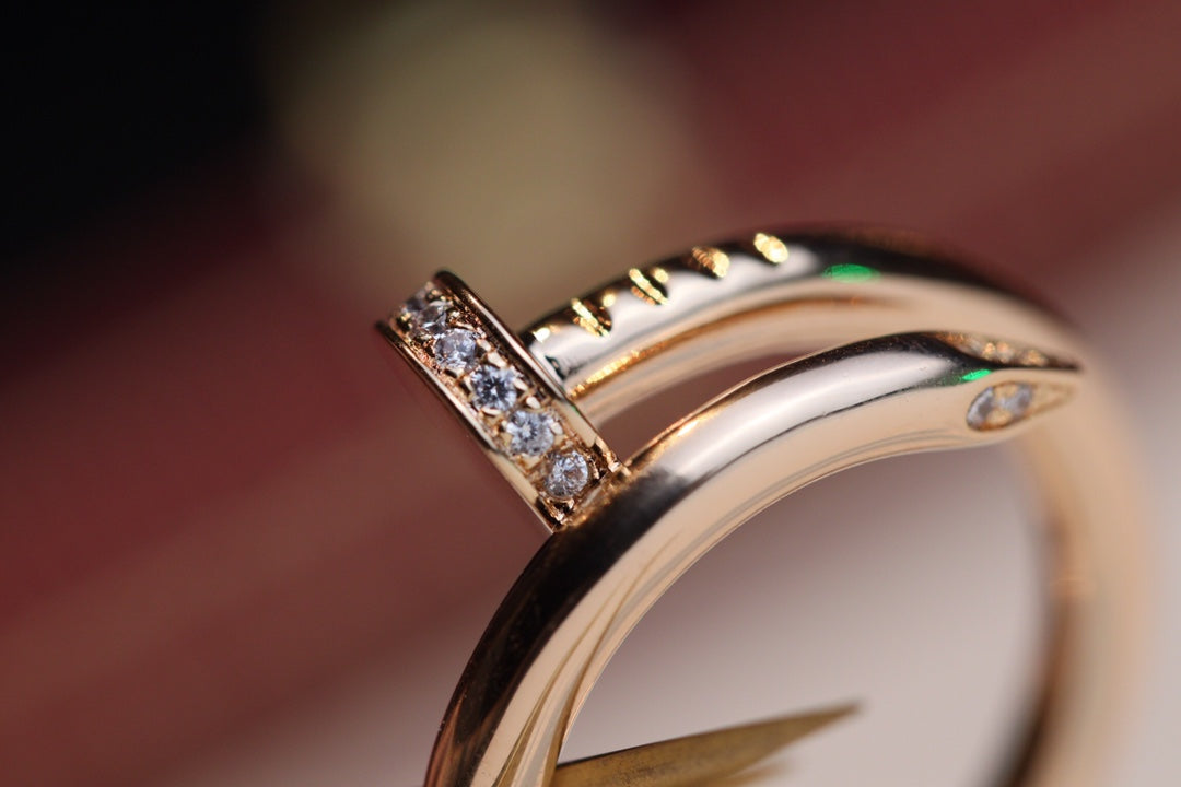 [Opulent Aurora]JUSTE RING 2.65MM PINK GOLD DIAMOND