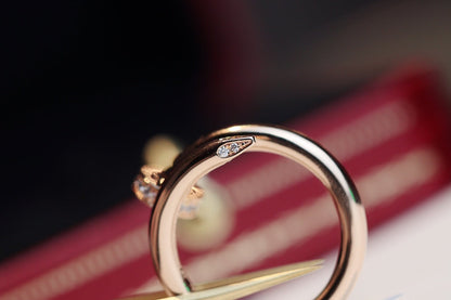 [Opulent Aurora]JUSTE RING 2.65MM PINK GOLD DIAMOND