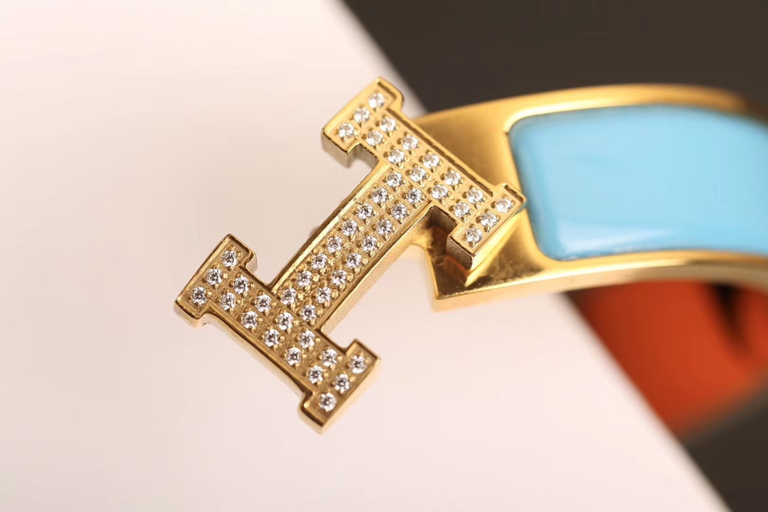 [Opulent Aurora]H CLOUD BLUE BRACELET GOLD DIAMOND