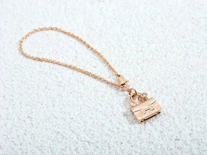 [Opulent Aurora]AMULETTE PEDANT ROSE GOLD NECKLACE