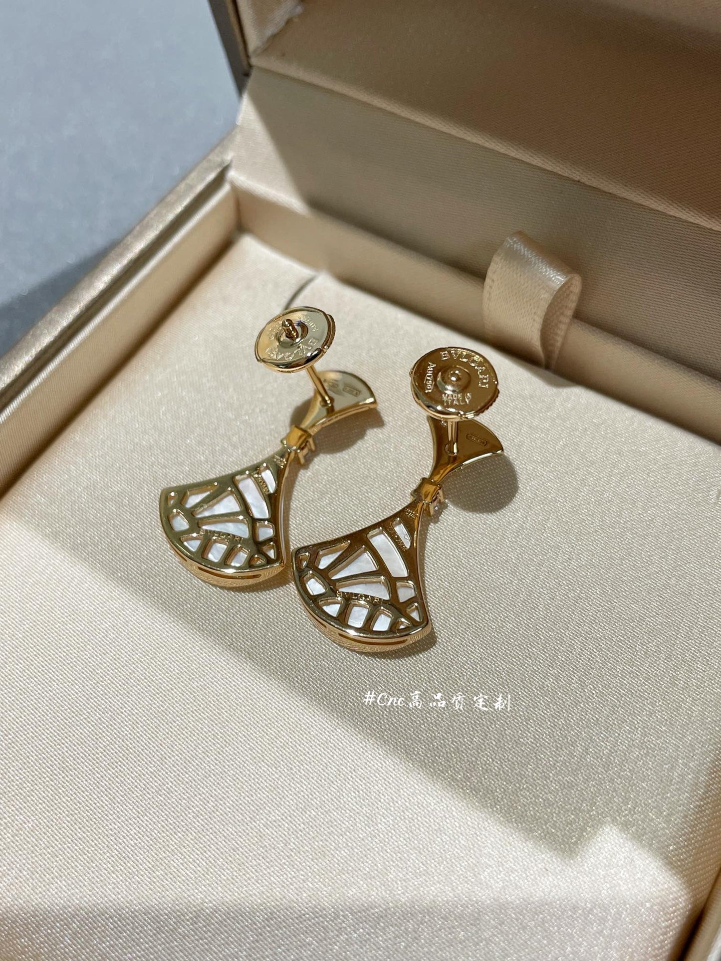 [Opulent Aurora]DREAM MOP 1 DIAMOND EARRINGS