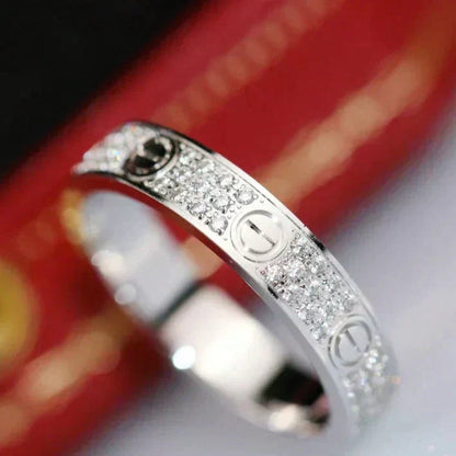 [Opulent Aurora]LOVE RING 3.6MM DIAMOND PAVED