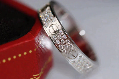 [Opulent Aurora]LOVE RING 3.6MM DIAMOND PAVED