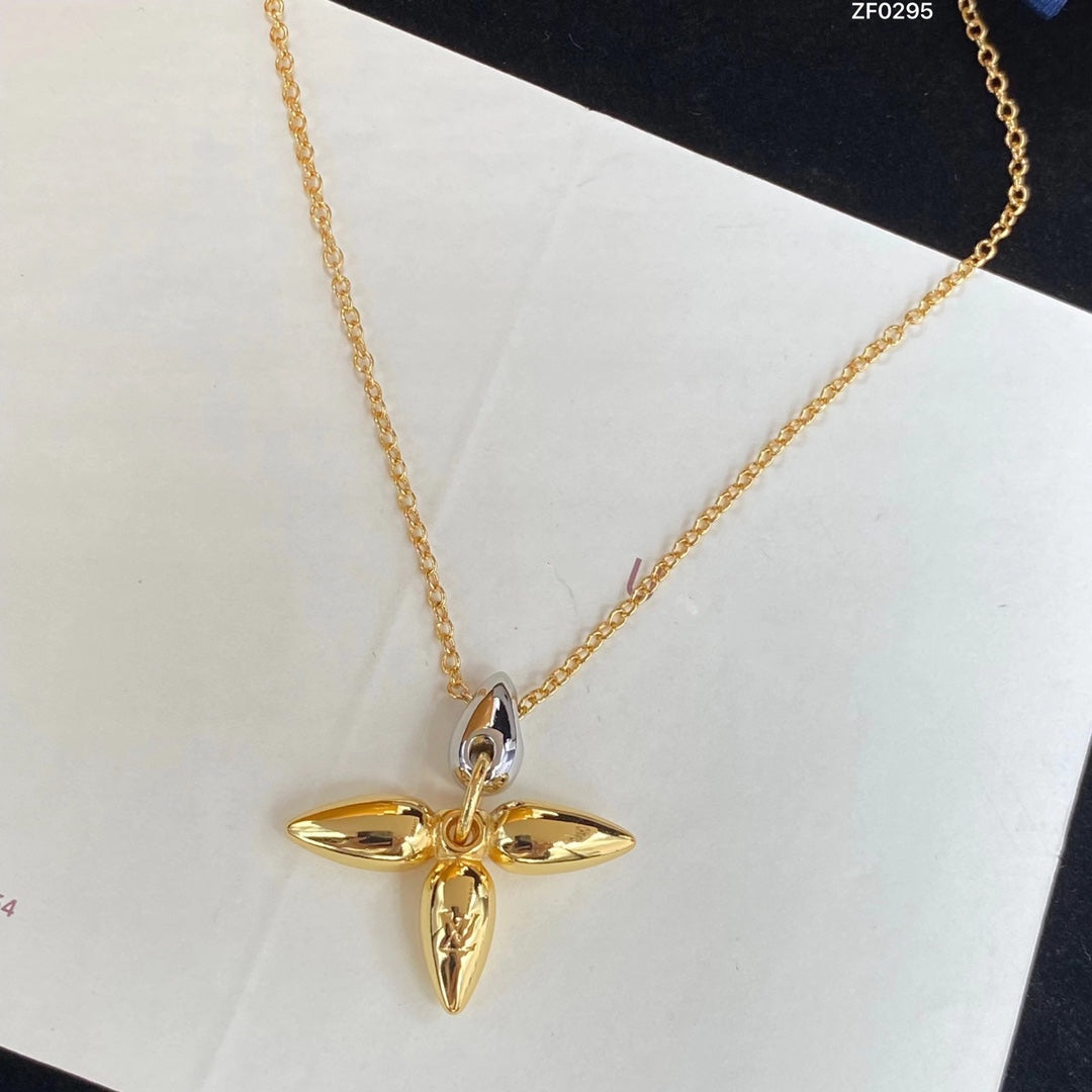 [Opulent Aurora]LOUISETTE PEDANT GOLD NECKLACE