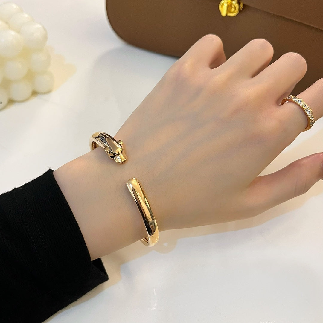 [Opulent Aurora]PANTHERE GOLD OPEN BRACELET