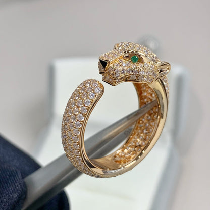 [Opulent Aurora]PANTHERE PINK GOLD DIAMOND RING