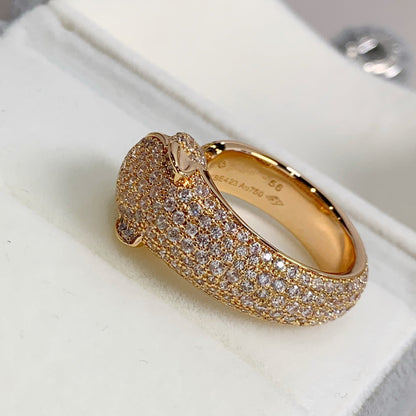 [Opulent Aurora]PANTHERE PINK GOLD DIAMOND RING