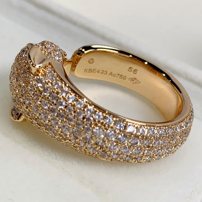 [Opulent Aurora]PANTHERE PINK GOLD DIAMOND RING