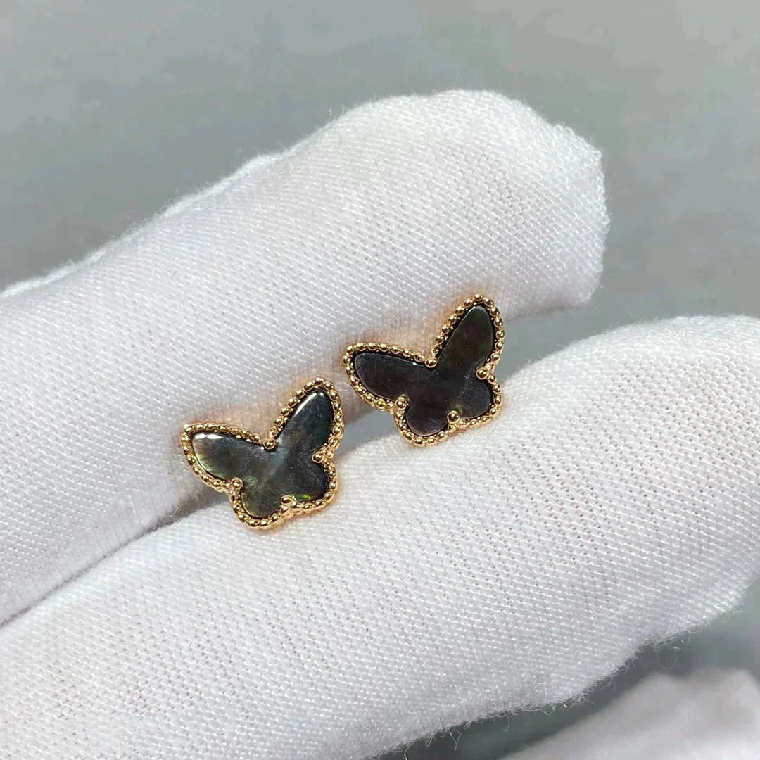 [Opulent Aurora]BUTTERFLY DARK MOP  EARRINGS