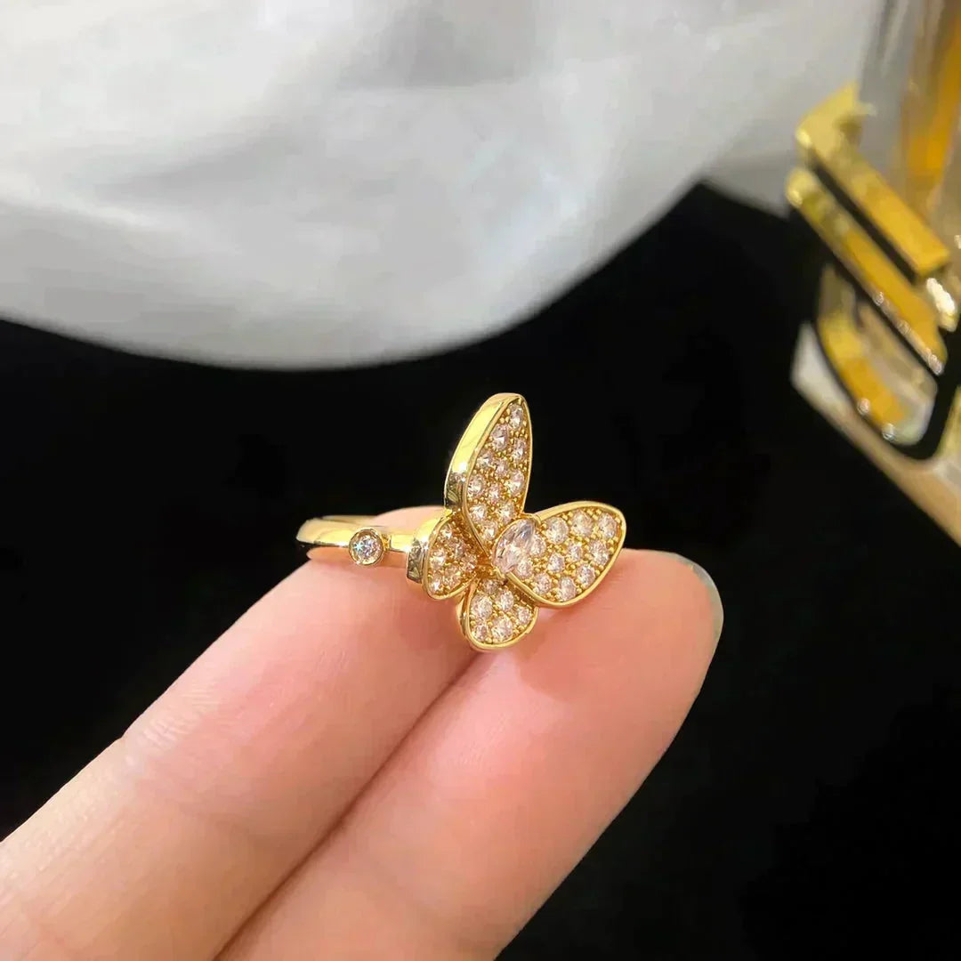 [Opulent Aurora]BUTTERFLY DIAMOND RING