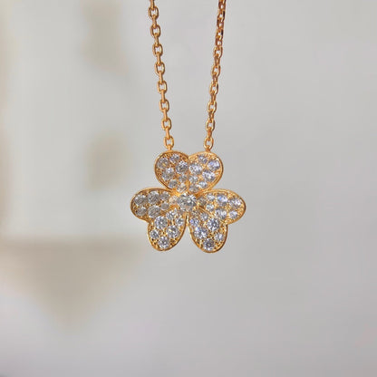 [Opulent Aurora]FLOWER DIAMOND NECKLACE