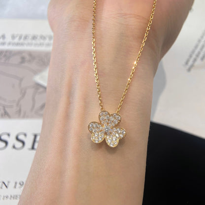 [Opulent Aurora]FLOWER DIAMOND NECKLACE