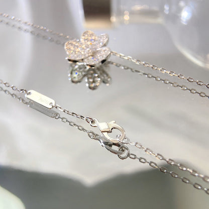 [Opulent Aurora]FLOWER DIAMOND NECKLACE