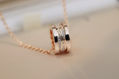 [Opulent Aurora]ZERO 1 PINK GOLD DIAMOND NECKLACE