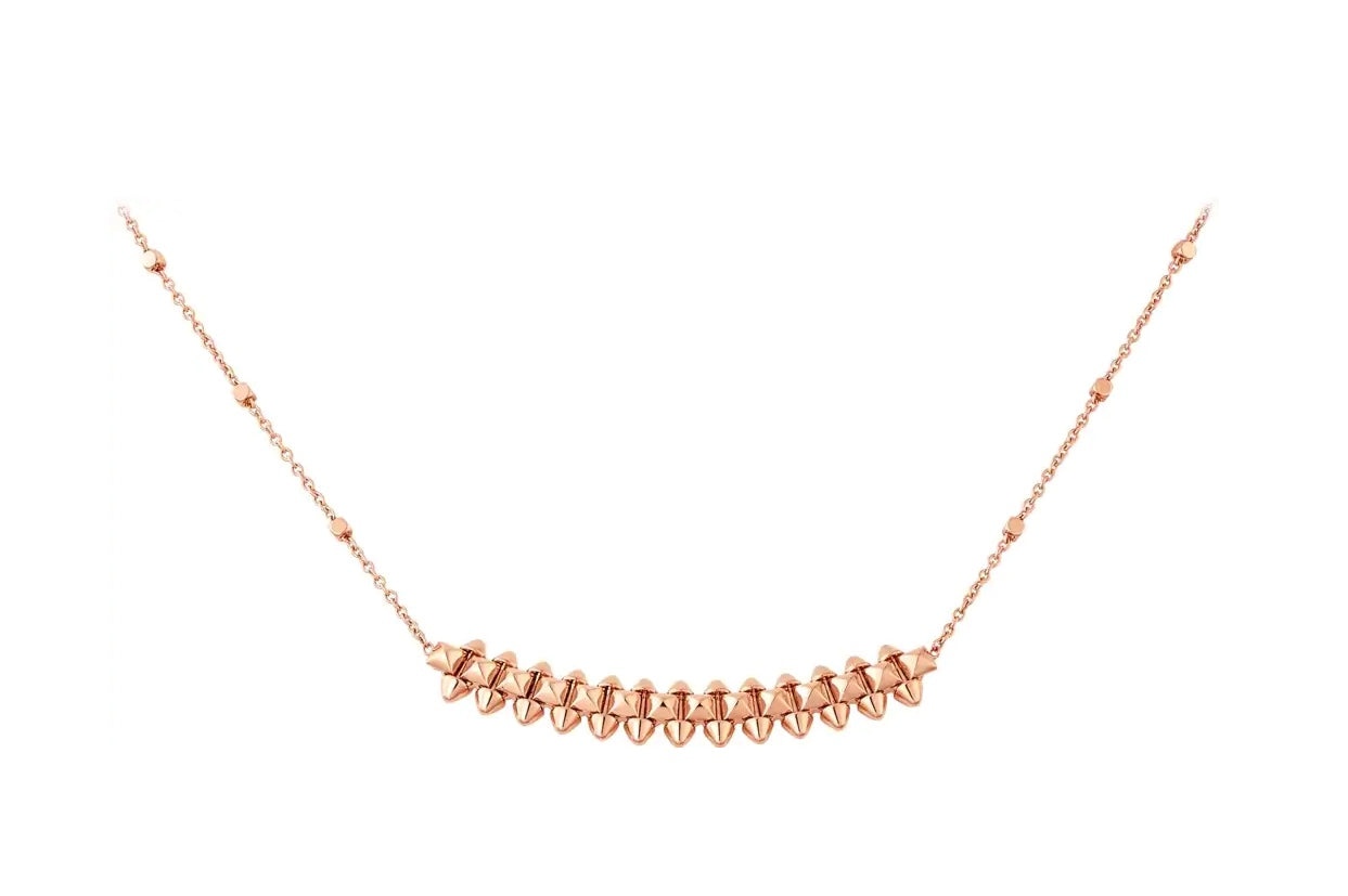 [Opulent Aurora]CLASH PINK GOLD NECKLACE