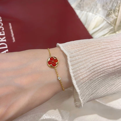 [Opulent Aurora]SUN PEDANT CARNELIAN BRACELET