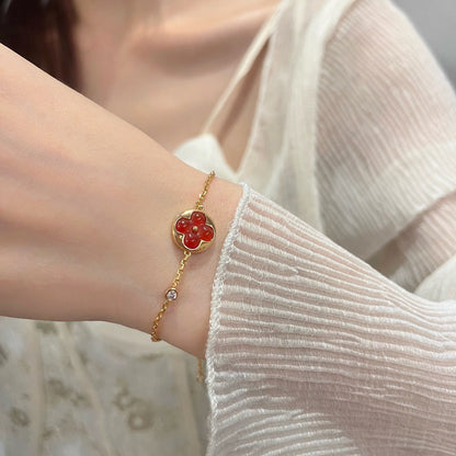 [Opulent Aurora]SUN PEDANT CARNELIAN BRACELET