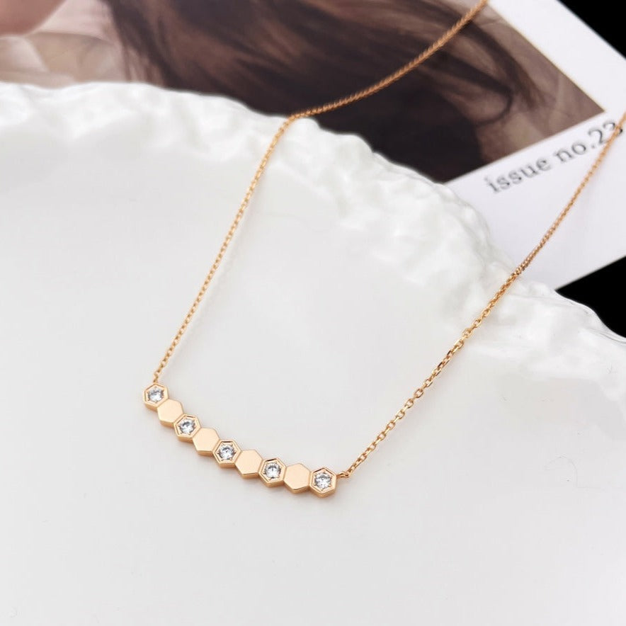 [Opulent Aurora]BEE MY LOVE DIAMOND NECKLACE