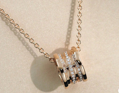 [Opulent Aurora]ZERO 1 PINK GOLD DIAMOND NECKLACE